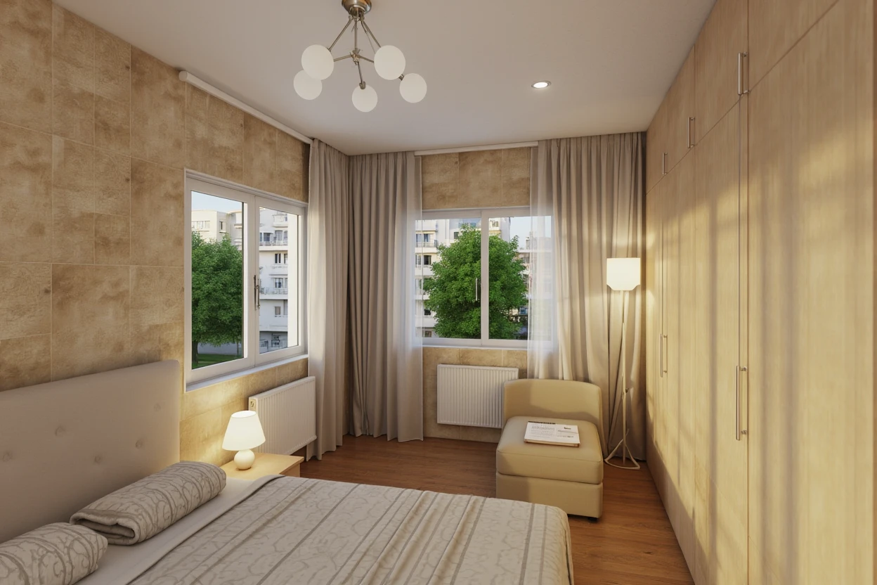 Fotoreal render — yotoqxona