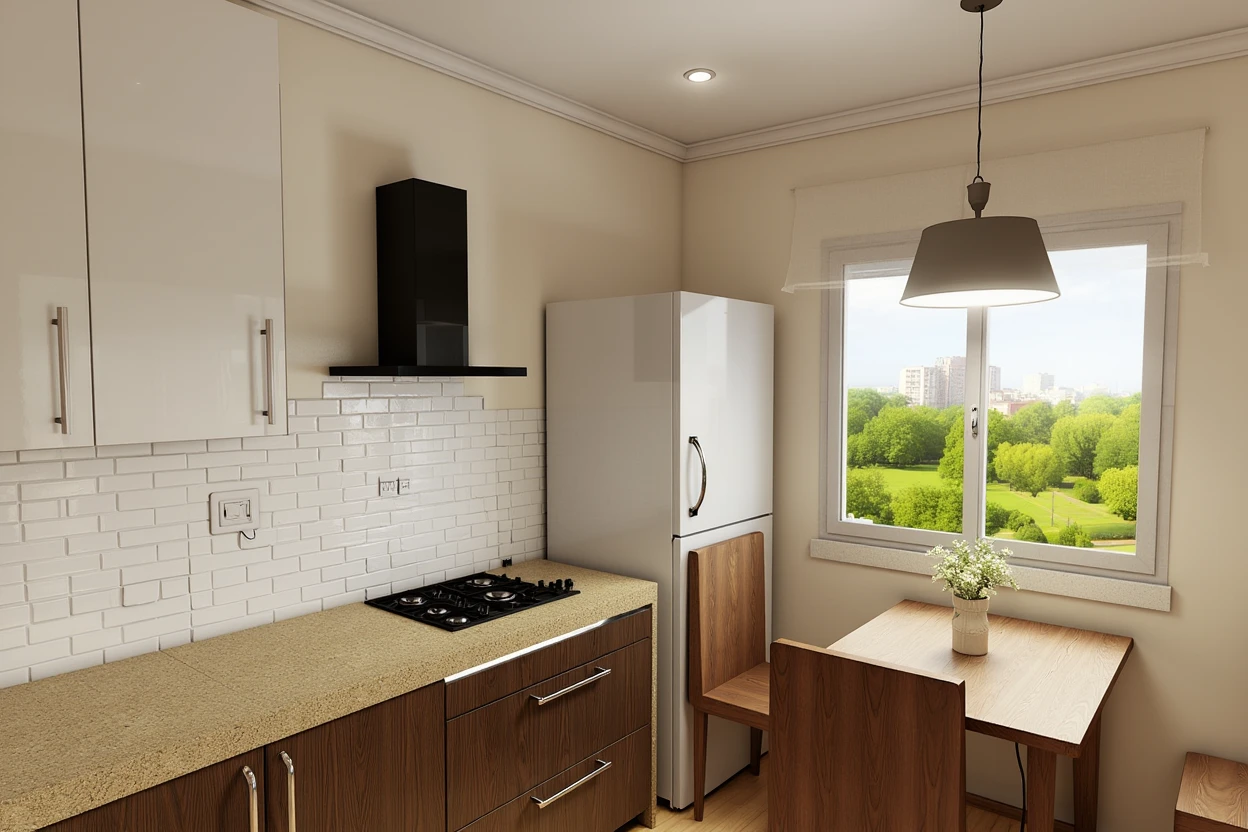 Fotoreal render — oshxona